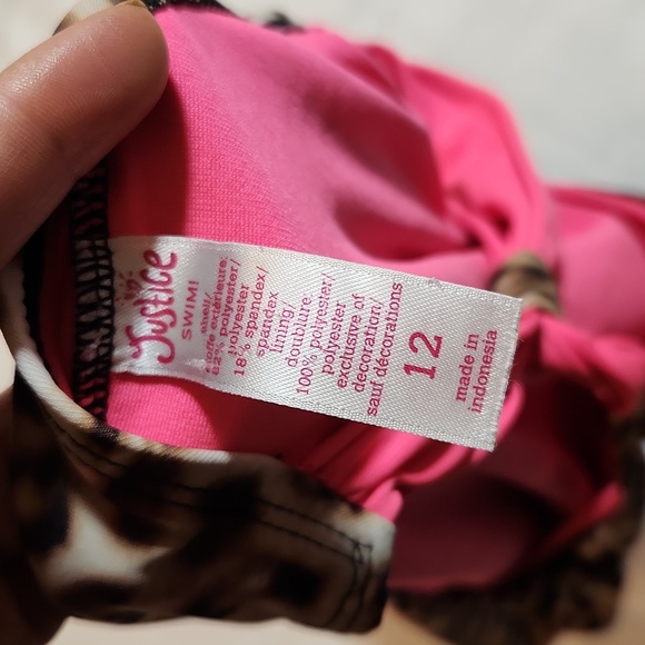 Justice one piece swimming size 12 - Picture 3 of 5
